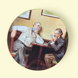 NORMAN ROCKWELL Best Friends Decorative Plate